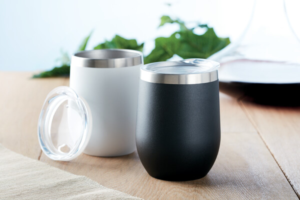 Double wall mug 300ml Chin Chin - Black