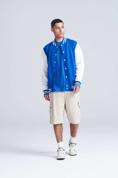 Varsity Jacket - Royal Blue / Arctic White / 2XL
