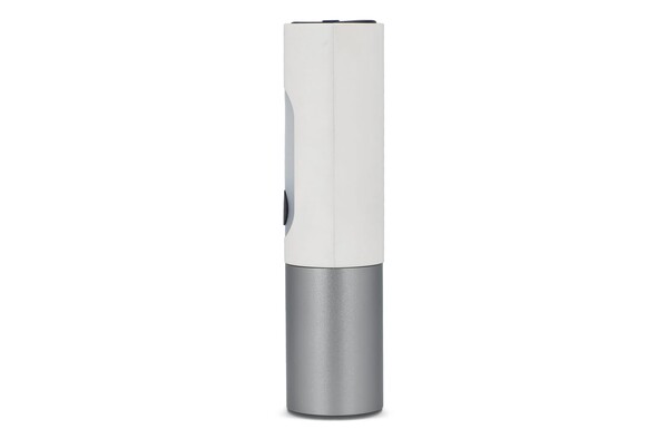 Lampe de poche LED rechargeable 10 W avec fonction zoom 300 lm - Blanc