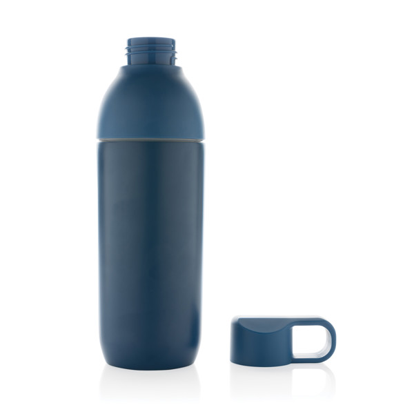 Bouteille iso 540ml en acier inoxydable recyclée Flow RCS - Bleu