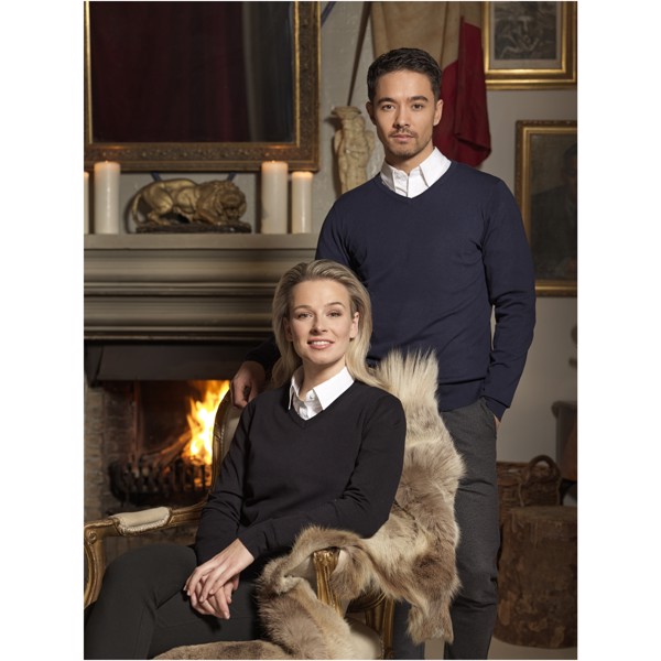 Maglione con collo a V Stanton da donna - Navy / XS