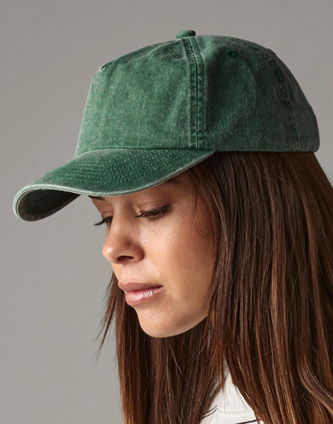 Relaxed 5 Panel Vintage Cap - Vintage Black / ONE SIZE