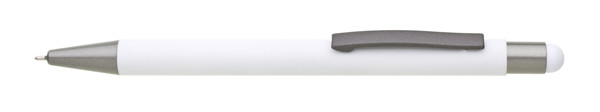 Roget Soft Metal Ballpoint Pen - White