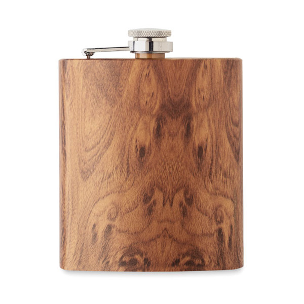 Namib hip flask, recycled steel, 190 ml