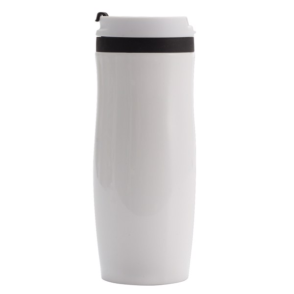 390 ml Viki insulated mug - Black / White
