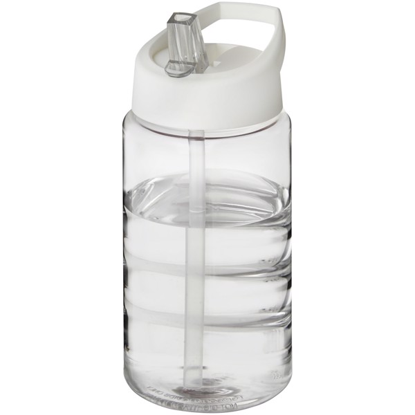 H2O Active® Bop 500 ml spout lid sport bottle - Transparent / White