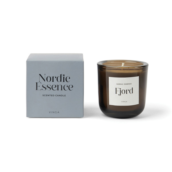 Nordic essence scented candle small - Blue / Dark Brown