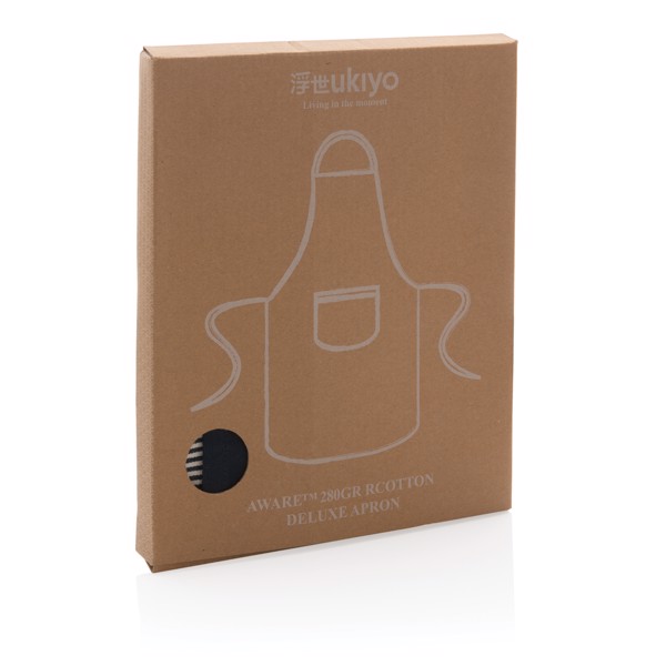Tablier de luxe Ukiyo en rcotton 280gr Aware™ - Bleu Marine