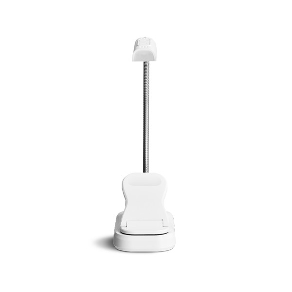 FLEXIBLE READING LED LAMP WITH CLAMP - Blanc / 
