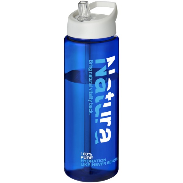 H2O Active® Vibe 850 ml spout lid sport bottle - Blue / White