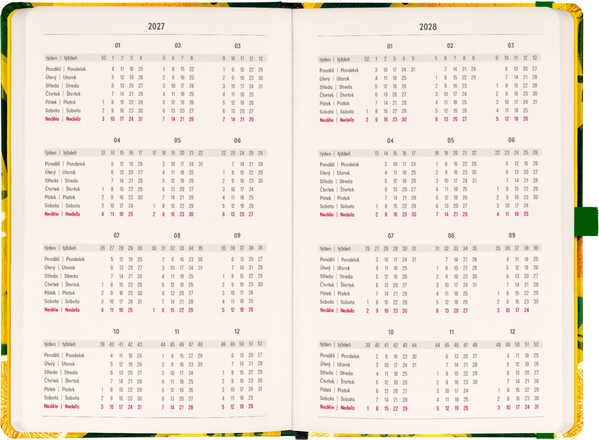 Notique Planbook Diář/Notes Citróny 2027, 13 x 21 cm - Východní