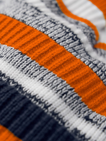 Multi-Sport Fan Beanie - French Navy / Orange / White