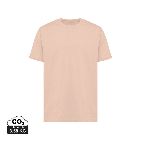 T-shirt coupe décontractée en coton recyclé Iqoniq Kakadu - Peach Nectar / XXL