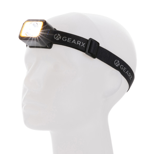 GearX head torch 250 lumen, 800 mAh battery