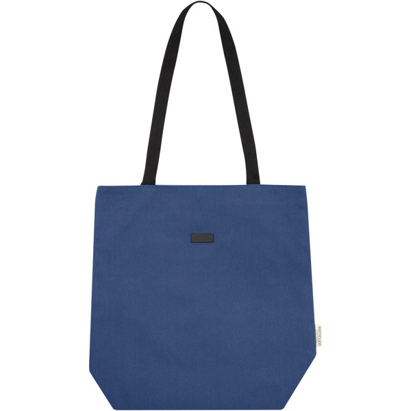 Sac shopping Joey de 14 L  en toile recyclée GRS - Marine