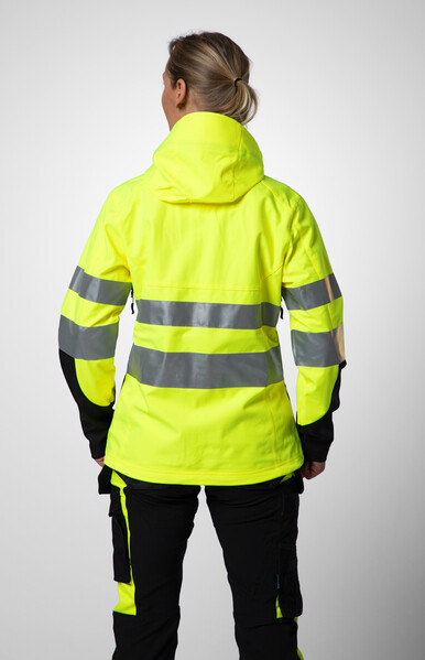 6423 3 LAYER JACKET HV LADY Yellow/black XXXL