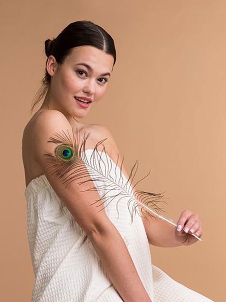 Waffle Sauna Kilt Woman - Ivory / S/M