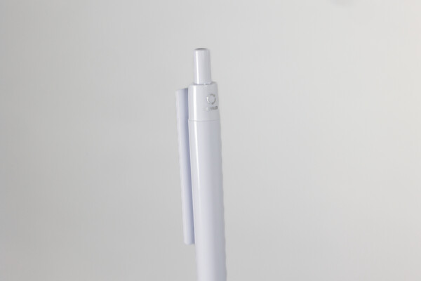 Gerecycled ABS balpen Ampla - Wit