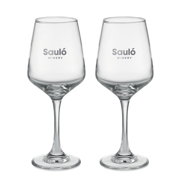 MB - Set of 2 wine glasses Cheers