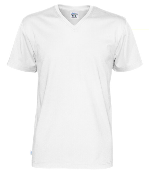 Cottover Gots T-shirt V-neck Man white L