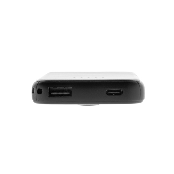 Magnetická powerbanka Stellar 5000mAh 5W z RCS plastu - Čierna