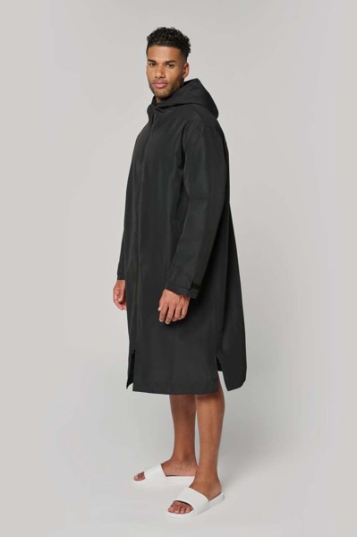 Unisex Sherpa-Lined Long Parka - Black / 2XL/3XL