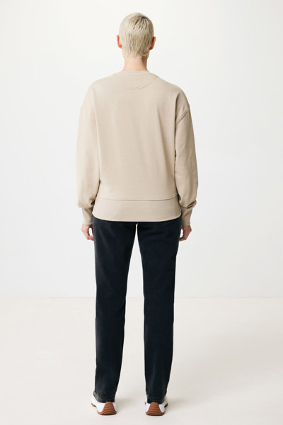 Sweater à col rond en coton recyclé Iqoniq Kruger - Desert / M