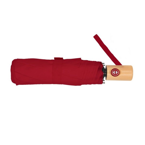 RPET automatic umbrella, foldable | Nell - red