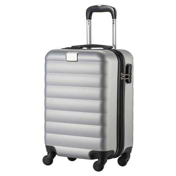 Καροτσάκι 20 ιντσών Abs με κλειδαριά ασφαλείας και 4 περιστρεφόμενες ρόδες - Silver