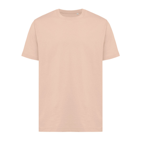 T-shirt coupe décontractée en coton recyclé Iqoniq Kakadu - Peach Nectar / S