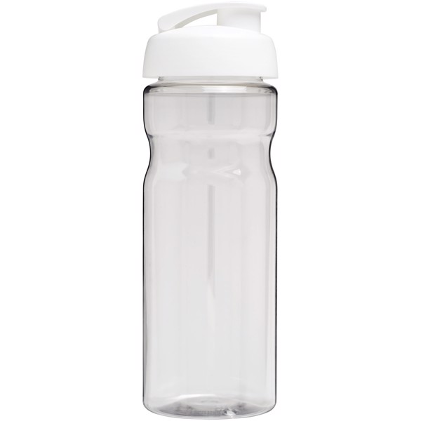 H2O Active® Base 650 ml Sportflasche mit Klappdeckel - transparent / weiss