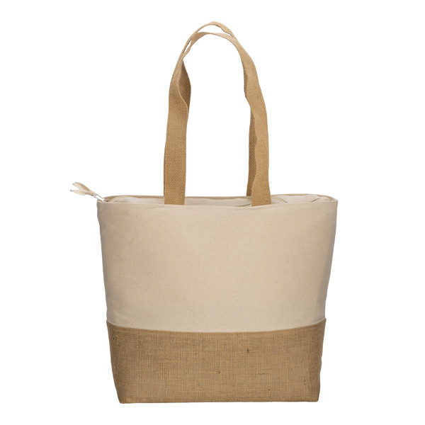 Nakupovalna torba 280 g/m2 bombaž, osnova iz jute, vložek