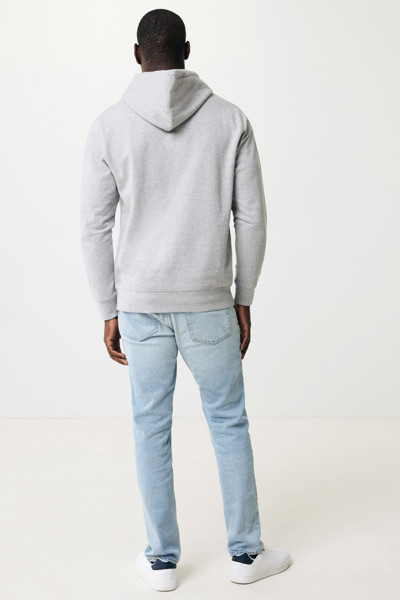 Lehká mikina s kapucí Iqoniq Rila z recykl. bavlny - Light Heather Grey / XXL