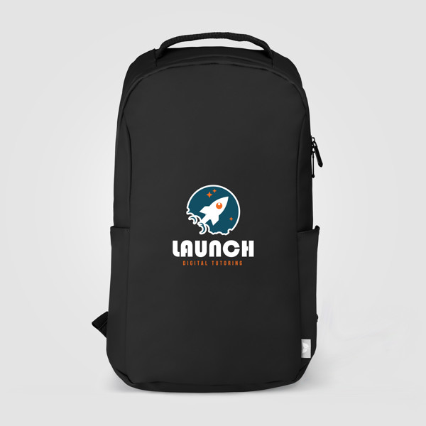 Malmö - Sac à dos recyclé imperméable - Noir / Transfert de chaleur