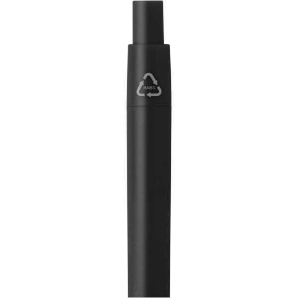 Ramin recycled plastic mini ballpoint pen (blue ink) - Black