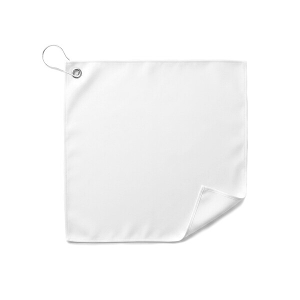 Full colour polycotton Golf towel (280gsm) - 30x30cm / Individual polybag