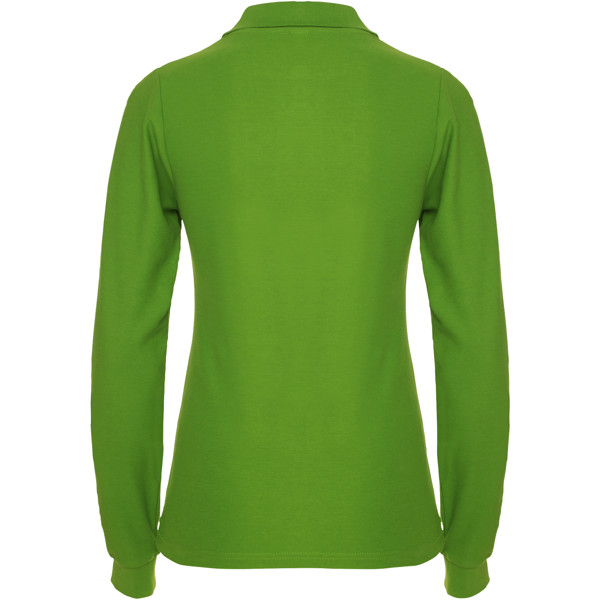 Polo da donna a maniche lunghe Estrella - Verde erba / 2XL