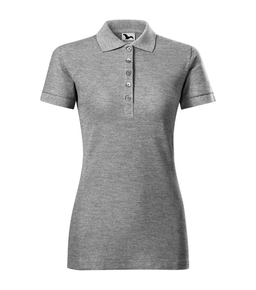 Polokošile Dámská Malfini® Cotton Heavy - Tmavě Šedý Melír / M