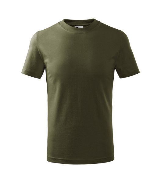 Tričko Dětské Malfini® Basic - Military / 146 cm/10 let