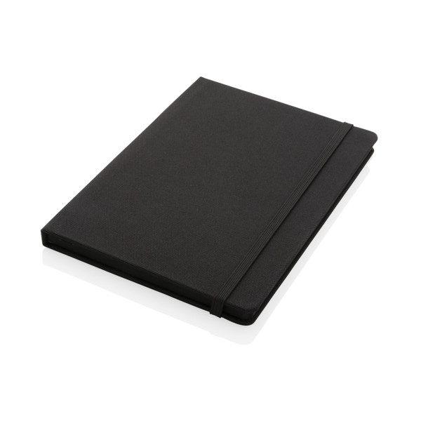 GRS certified RPET A5 notebook - Black / Black