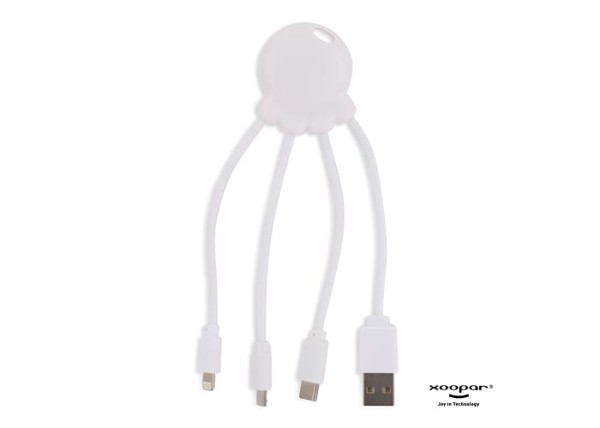 2087 | Xoopar Eco Octopus Charging cable - White