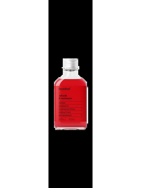 Sirup- Jahoda& rozmarín