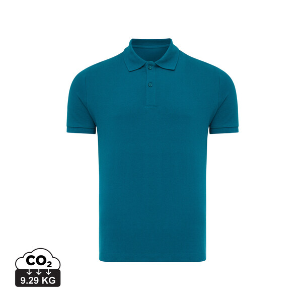 Polo tričko IQONIQ Yosemite z recykl. bavlny - Dark Teal / XS