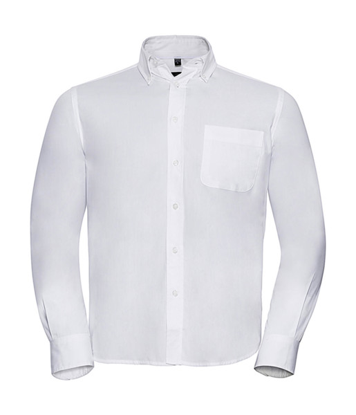 Long Sleeve Classic Twill Shirt - White / S