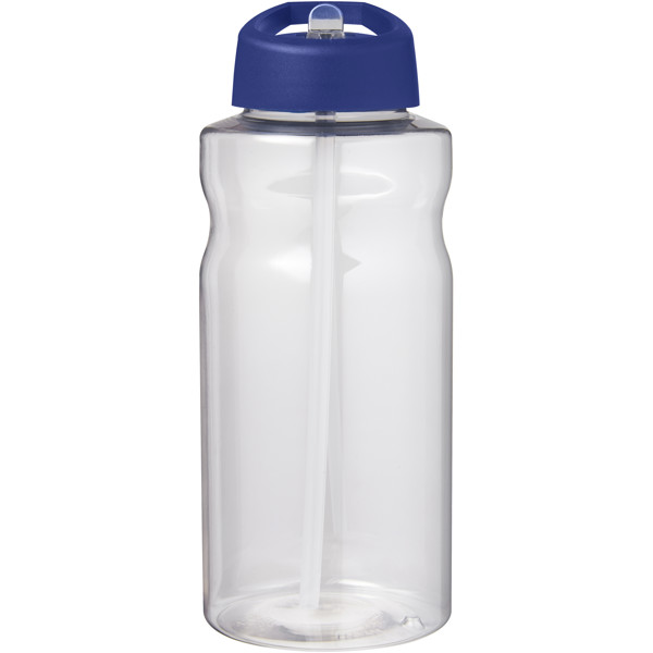 Bouteille de sport H2O Active® Big Base de 1 litre avec couvercle à bec verseur - Bleu