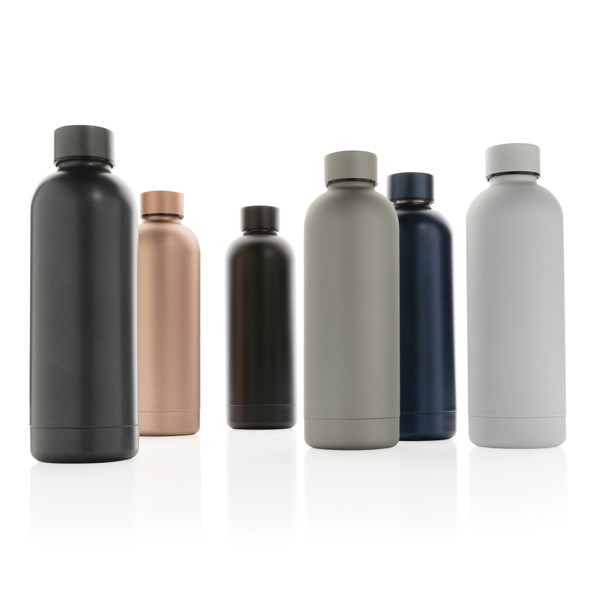 XD Collection Impact vakuumska steklenica, 500 ml, reciklirana - Modra