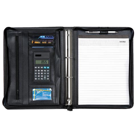 Vicenza A4 conference folder with zipper