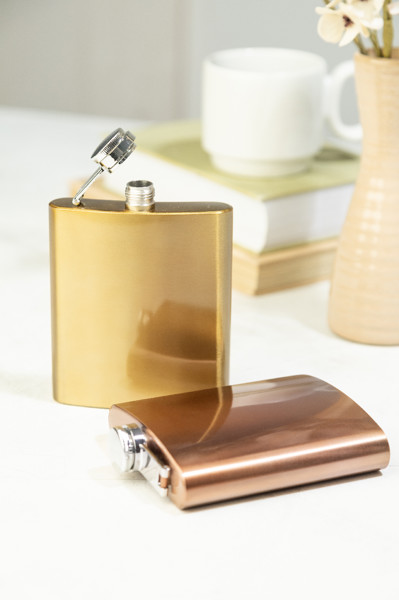 Rss Hip Flask Battuta - Rose