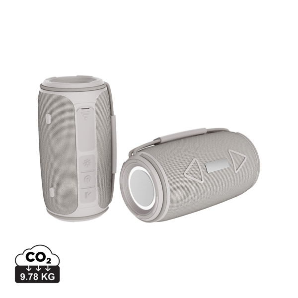 Prisma RCS recycled plastic IPX 4 waterpoof 16W speaker - Grey
