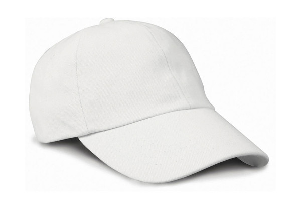Flat Brushed-Cotton-Cap - White / ONE SIZE